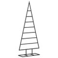 vidaXL Kovový vianočný dekoratívny stromček čierny 125 cm