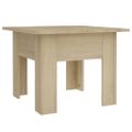 vidaXL Konferenčný stolík dub sonoma 55x55x42 cm drevotrieska
