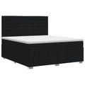vidaXL Posteľ boxspring s matracom Čierna 140 x 190 cm Látka