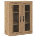 vidaXL Highboard 2 ks Remeselný dub 69,5 x 34 x 180 cm