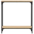 vidaXL Konzolový stolík, dub sonoma, 75x22,5x75 cm, imitácia dreva