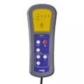 vidaXL Elektrické masážne kreslo krémové umelá koža
