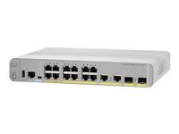 Cisco Catalyst 3560CX-12PD-S - Prepínač - riadený - 12 x 10/100/1000 (PoE+) + 2 x kombinácia SFP+ - desktop, možno montovať do rozvádzača, na DIN lištu, na stenu - PoE+ (240 W) - repasované