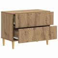 vidaXL Nočný stolík Dub artisan 62 x 34,5 x 48 cm Kompozitné drevo