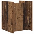 vidaXL Regál na časopisy Staré drevo 35 x 35 x 45 cm Kompozitné drevo