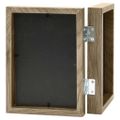 vidaXL Dvojitý fotorámik kolážový bledohnedý 2x(10x15 cm)