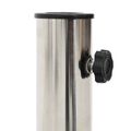 vidaXL Základňa z granitu s kolesami pre tyč s priemerom 40-50 mm