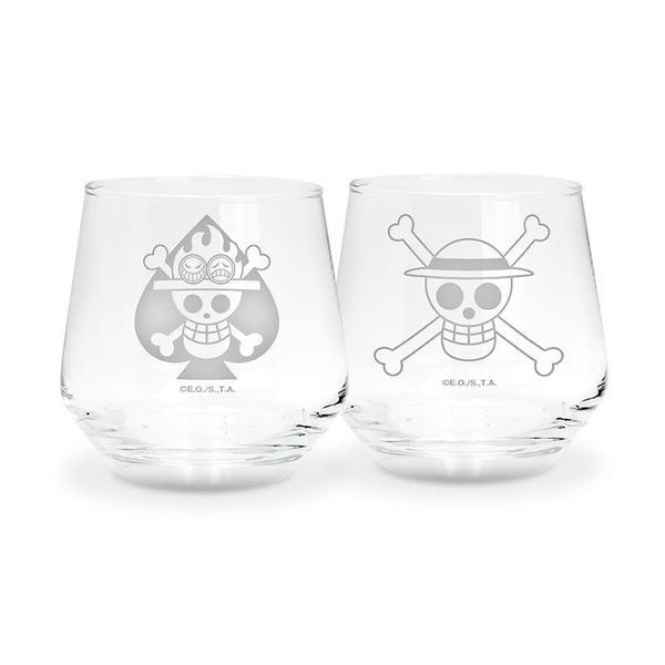 Sada pohárov One Piece - Luffy & Ace, 2 ks