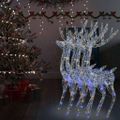 vidaXL XXL Akrylové vianočné soby 250 LED 3 ks 180 cm viacfarebné