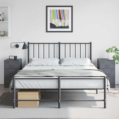 vidaXL Nočné stolíky 2 ks antracitové 34,5x39x62 cm oceľ