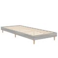 vidaXL Posteľný rám sivý dub sonoma 75x190 cm kompozitné drevo