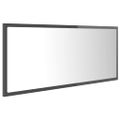 vidaXL LED kúpeľňové zrkadlo lesklé sivé 100x8,5x37 cm akryl