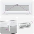 vidaXL Podkrovné okno RISOR 100 x 40 cm PVC a sklo