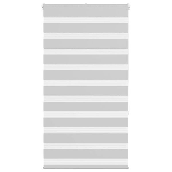 vidaXL Zebra roleta svetlosivá 90x150cm šírka látky 85,9 cm polyester