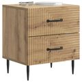 vidaXL Nočný stolík 2 ks Dub artisan 43 x 34,5 x 47,5 cm
