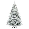 vidaXL Umelý vianočný stromček s 300 LED-i Biela 240 cm PE a PVC