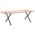vidaXL Nohy k jedálenskému stolu v tvare X, 2 ks, antracitové, 90 x (72-73) cm, oceľ