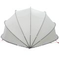 vidaXL Bazénový kopulovitý stan 430 x 430 x 210 cm Šedá a oranžová