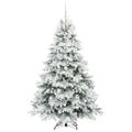 vidaXL Umelý vianočný stromček s 300 LED-i Biela 180 cm PE a PVC