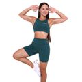 Dámske šortky Ignite Dark Green - GymBeam, veľkosť L, veľkosť oblečenia L