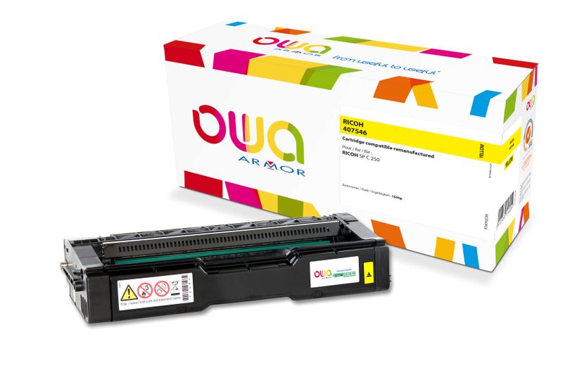 OWA Armor toner kompatibilný s RICOH 407546, 1600st, žltá/yellow