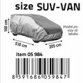 Ochranná plachta proti búrkom SUV-VAN 530×205×160 cm