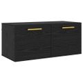 vidaXL Nástenná skrinka 80 x 36.5 x 35 cm Kompozitné drevo Čierny dub