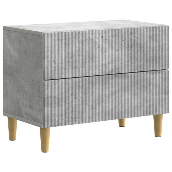 vidaXL Nočný stolík Betónovo sivá 62 x 34,5 x 48 cm Kompozitné drevo