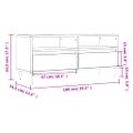vidaXL TV skrinka dymový dub 100x34,5x44,5 cm kompozitné drevo