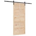 vidaXL Posuvné dvere Prírodná 100 x 208 cm Borovicový masív