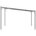 vidaXL Altánok biely 4x4 m 180 g/m² látka a oceľ