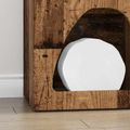 vidaXL Servírovacia skriňa ELST Staré drevo 40 x 35 x 100.5 cm