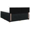 vidaXL Posteľ boxspring s matracom Čierna 200 x 200 cm Látka