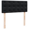 vidaXL Posteľný rám boxspring s matracom čierny 120x200 cm zamat