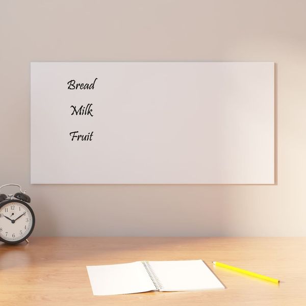 vidaXL Nástenná magnetická tabuľa biela 60x30 cm tvrdené sklo