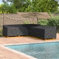 vidaXL Obal na nábytok 355 x 275 x 80 cm 600D Oxford tkanina Tvar L