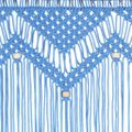 vidaXL Záclona macrame modrá 140x240 cm bavlna
