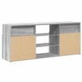 vidaXL TV skrinka s LED svetlami sivá sonoma 120x30x50 cm