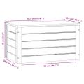 vidaXL Úložný box biely 59,5x36,5x33 cm masívna borovica