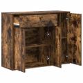 vidaXL Komoda dymový dub 88x30x70 cm spracované drevo