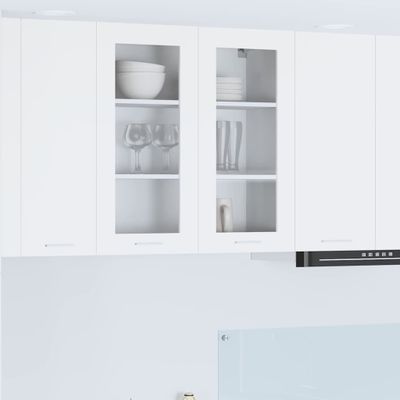 vidaXL Závesná skrinka Biela 80 x 31 x 80 cm Kompozitné drevo