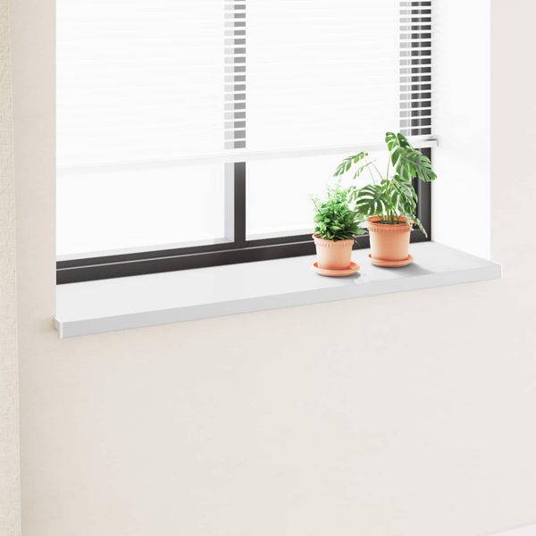 vidaXL Parapetné dosky Biela 140 x 45 x 4,5 cm PVC