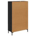vidaXL Highboard Čierny dub 69,5 x 31 x 115 cm Kompozitné drevo