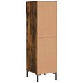 vidaXL Botník dymový dub 30x35x105 cm kompozitné drevo