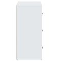 vidaXL Komoda biela 80x33x70 cm spracované drevo