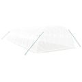 vidaXL Fóliovník s oceľovým rámom biely 48 m² 12x4x2 m