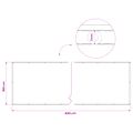 vidaXL Záclona na balkónové súkromie 180 x 800 cm Textil s PU povlakom