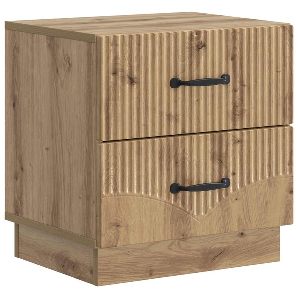 vidaXL Nočný stolík Dub artisan 43 x 34,5 x 44,5 cm Kompozitné drevo