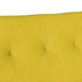 vidaXL Chesterfield lavica Žltá 112 x 65,5 x 75 cm Zamat