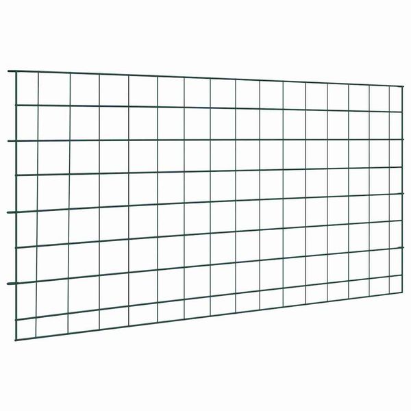 vidaXL Sada plotu pre rybník 5 pcs Zelená 100 x 50 cm Oceľ